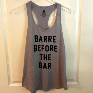 “Barre Before the Bar” workout tank
